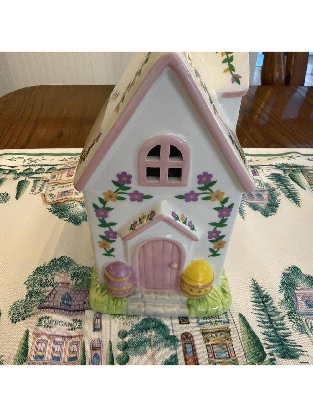 Lenox village inspired decorative easter house